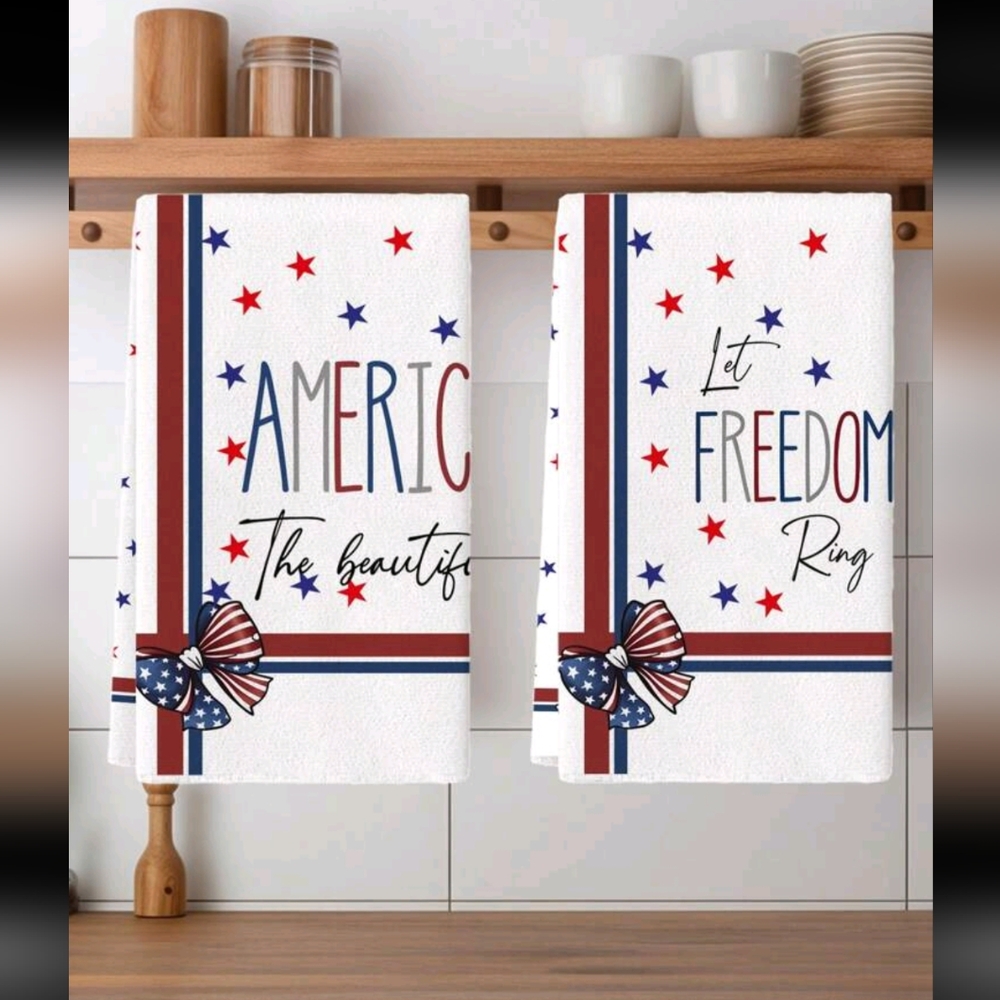 Patriotic Themed Hand Towels 2